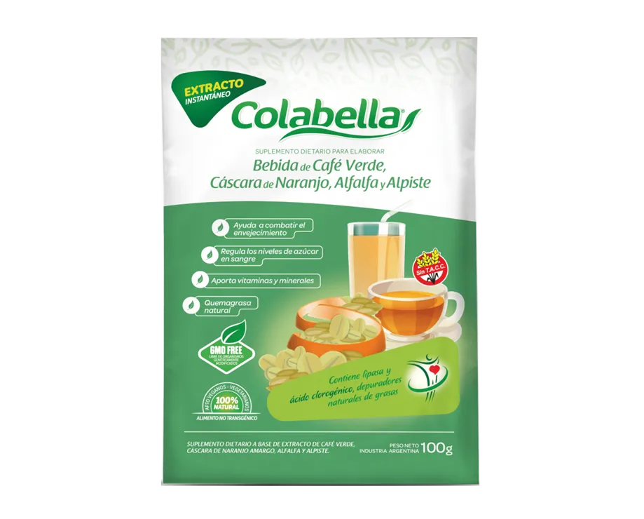 Colabella suplemento extracto de café verde con naranjo, alfalfa y alpiste