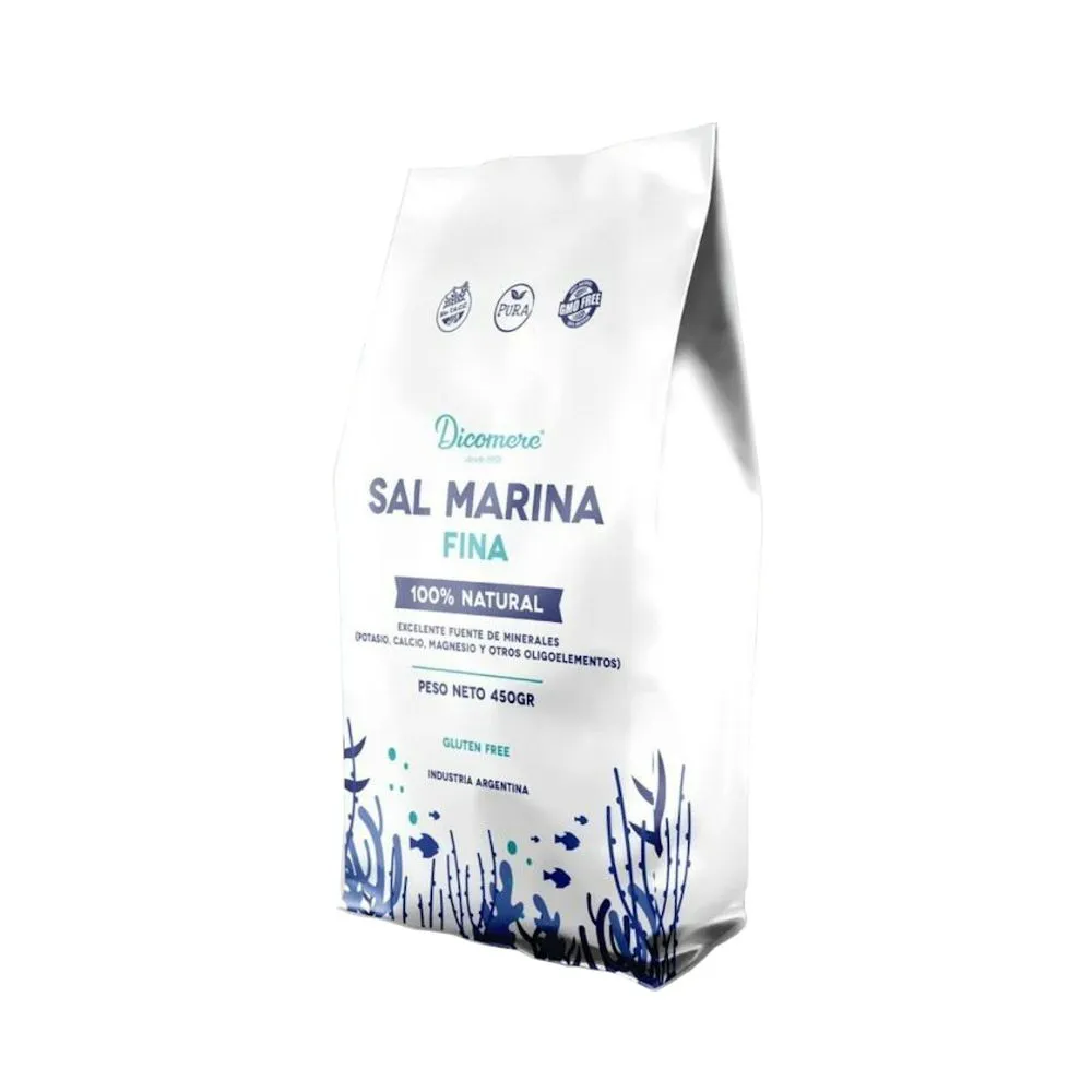 Dicomere sal marina fina natural libre de gluten 450g