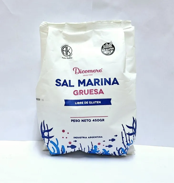 Dicomere sal marina gruesa natural libre de gluten 450g