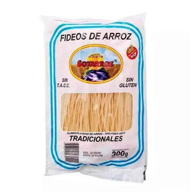 Soyarroz fideos de arroz tradicionales sin gluten