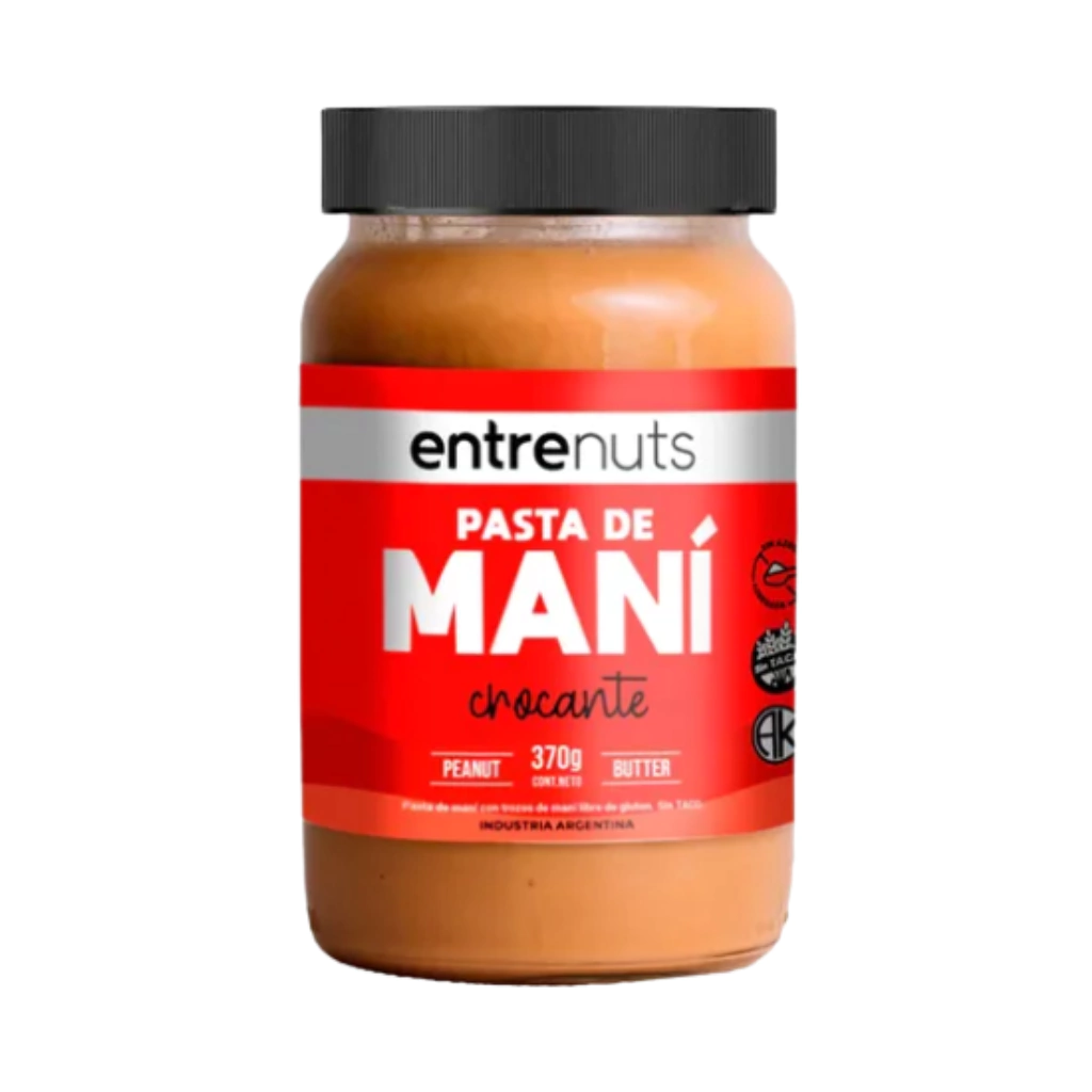 Entrenuts pasta de maní crocante 370g
