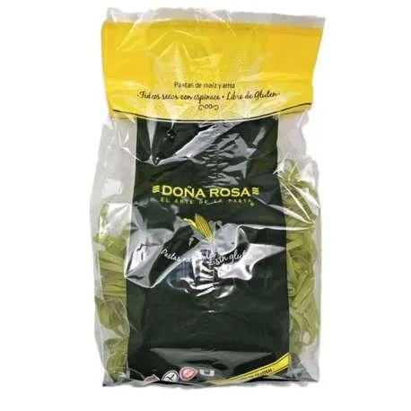Fideos secos doña Rosa cinta espinaca sin Tacc