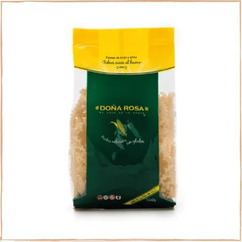Fideos secos doña Rosa cinta tricolor sin Tacc