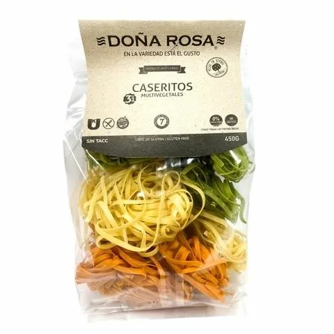 Fideos secos doña Rosa fuccile multivegetal sin Tacc