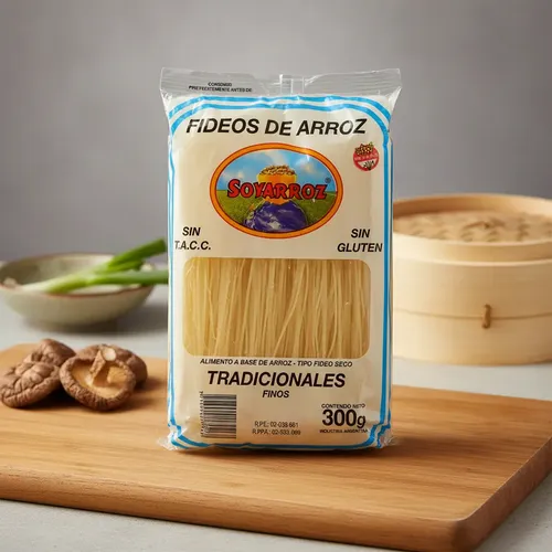 Soyarroz fideos de arroz tradicional fino sin gluten
