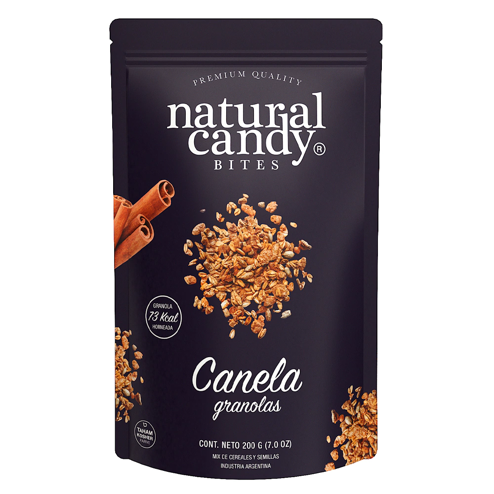 Natural Candy pedacitos de granola canela