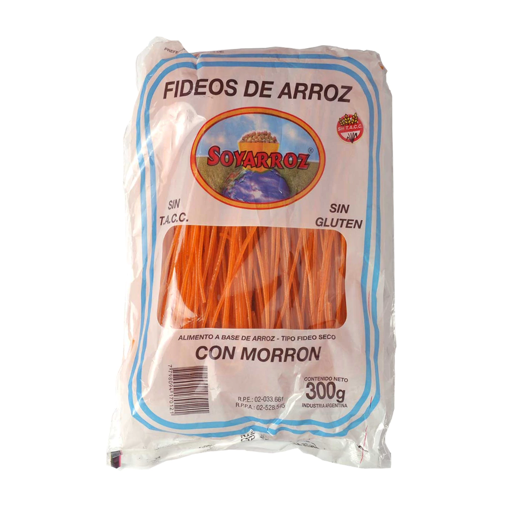 Soyarroz fideos de arroz morrón sin gluten