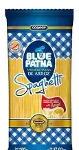 Blue patna pastas de harina de arroz espagueti