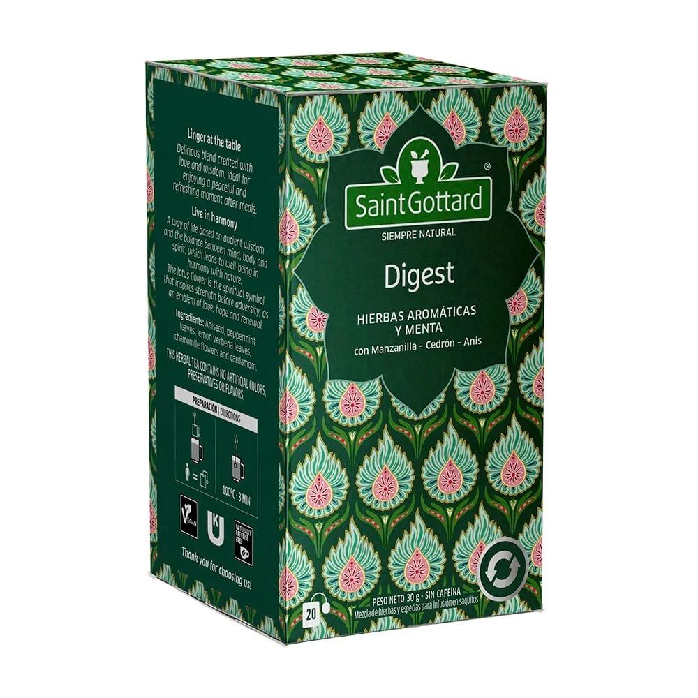 Saint Gottard digest té x20 saquitos