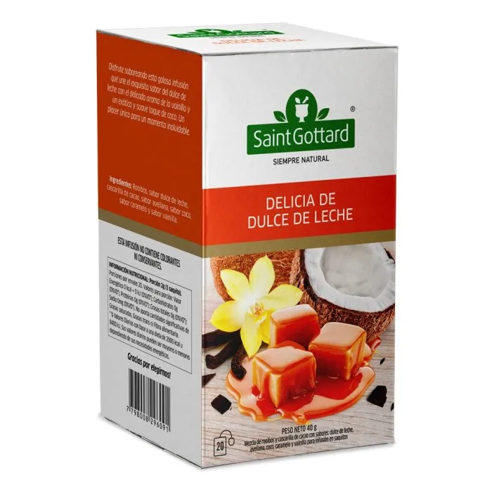 Saint Gottard té delicia dulce de leche x20 saquitos