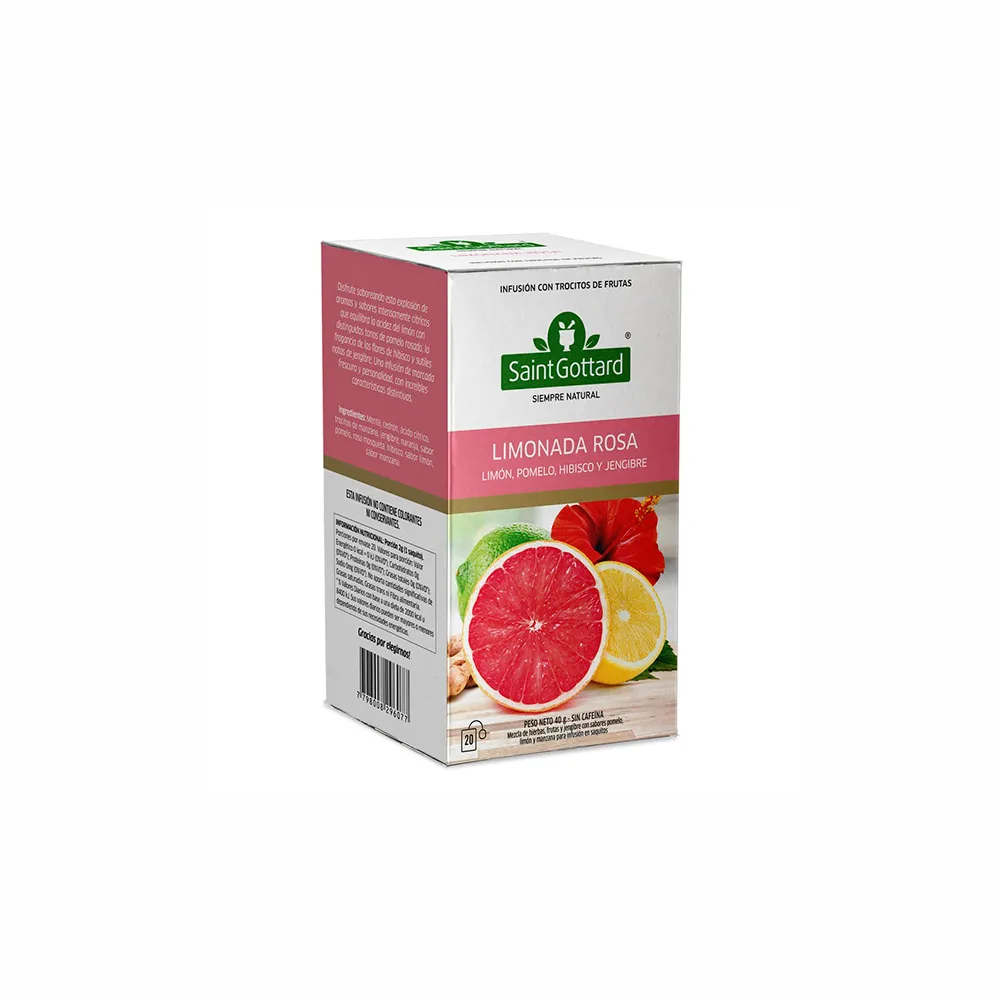 Saint Gottard té limonada rosa x20 saquitos