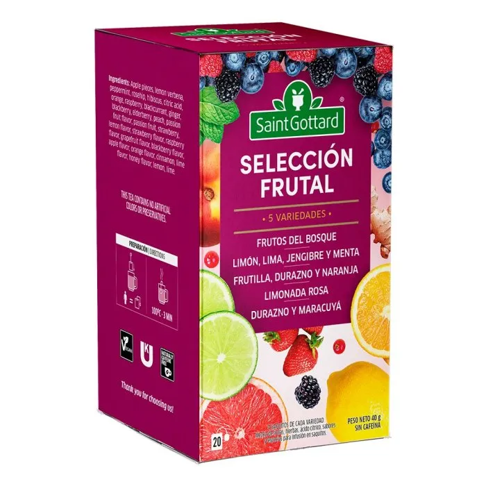 Saint Gottard té seleccion frutal x20 saquitos