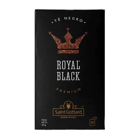 Saint Gottard té negro royal black x20 saquitos