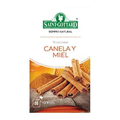 Saint Gottard té manzanilla canela y sabor miel x20 saquitos