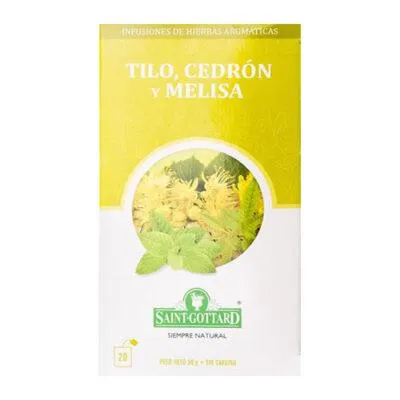 Saint Gottard té tilo, cedron y melisa x20 saquitos