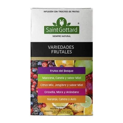 Saint Gottard té stevia endulzante natural x20 saquitos