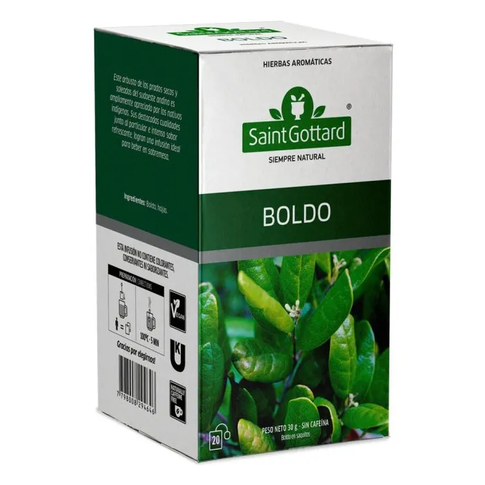 Saint Gottard té boldo x20 saquitos