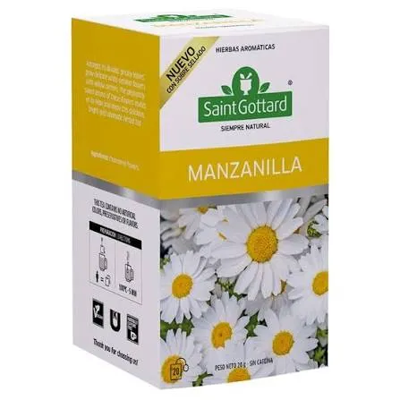 Saint Gottard té manzanilla x20 saquitos