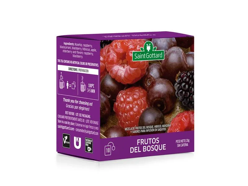 Saint Gottard té frutos del bosque x10 saquitos