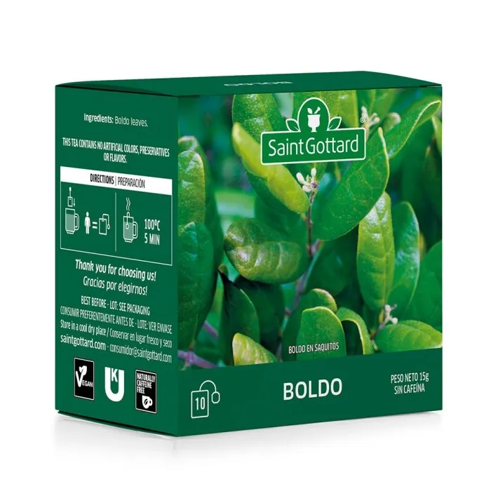 Saint Gottard té boldo x10 saquitos
