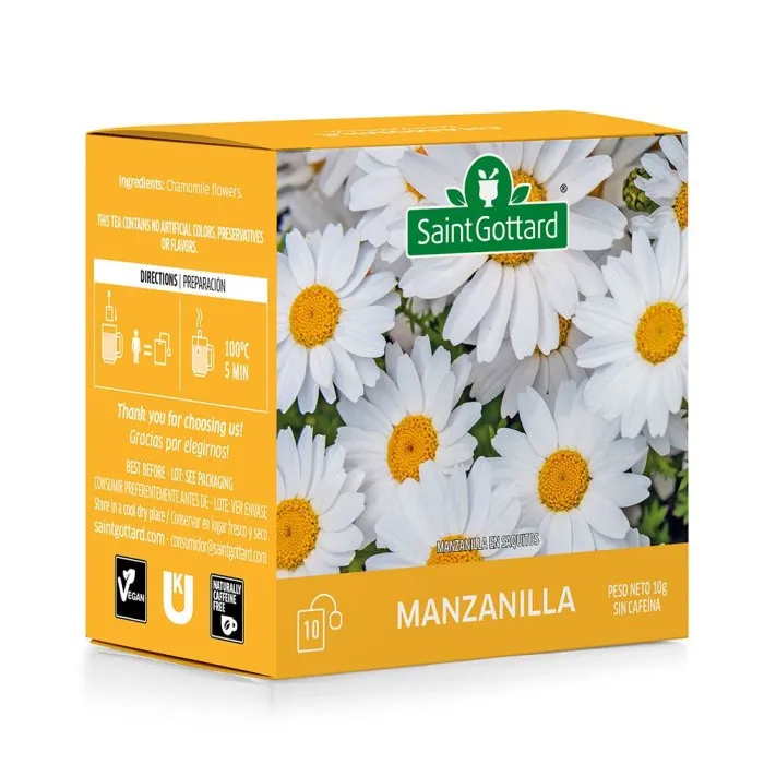 Saint Gottard té manzanilla x10 saquitos