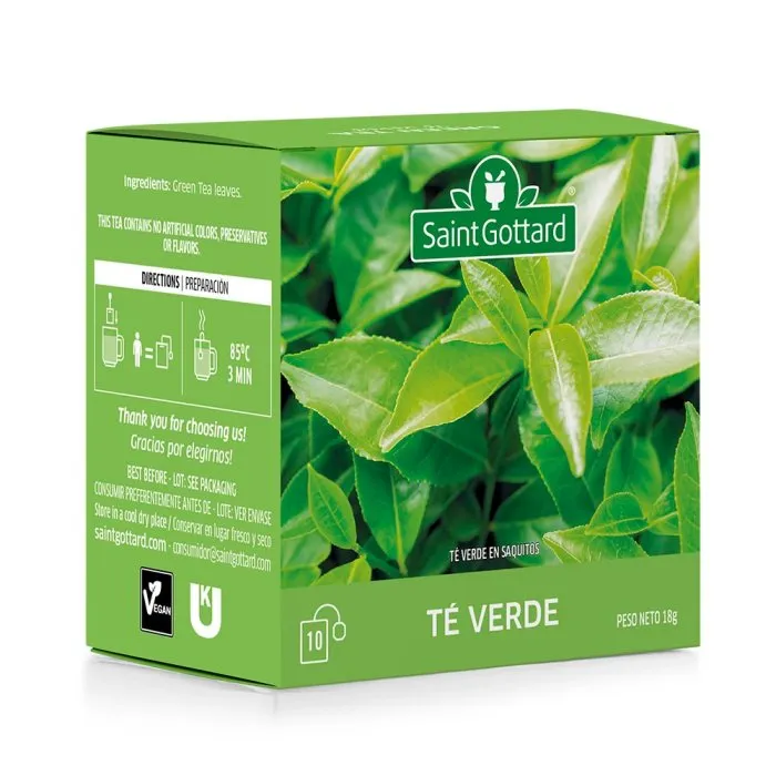 Saint Gottard té verde x10 saquitos