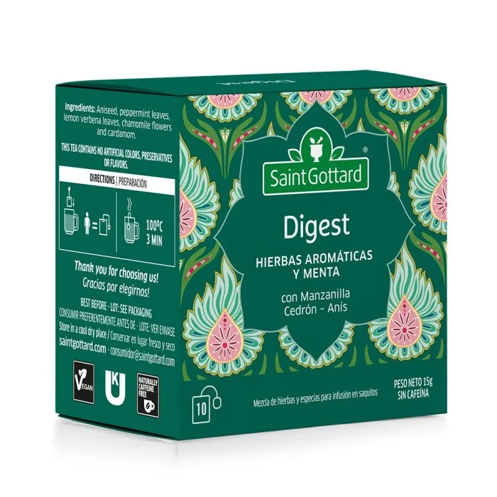 Saint Gottard té digest x10 saquitos