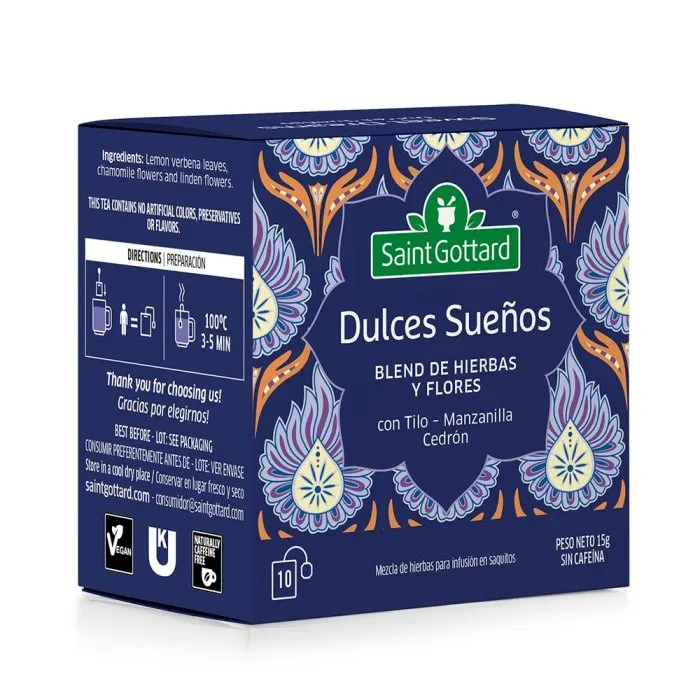 Saint Gottard té dulces sueños x10 saquitos