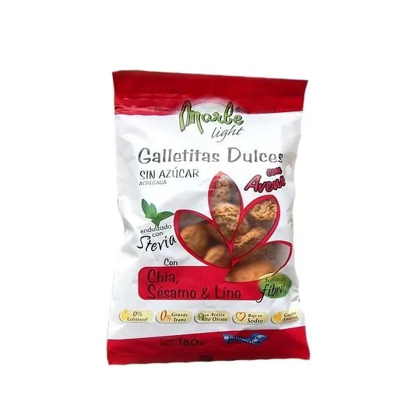 Marbe galletitas sin azúcar chía, sésamo y lino 190g