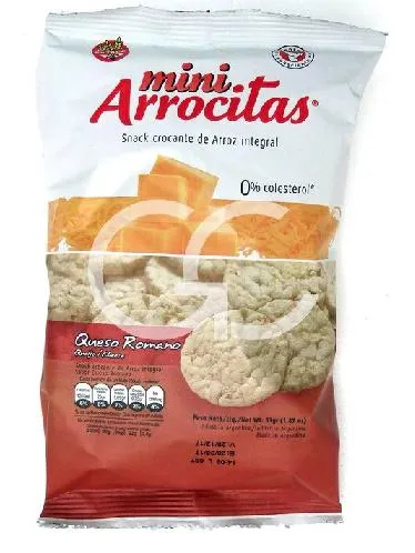 Mini arrocitas finas queso romano sin tacc 42g