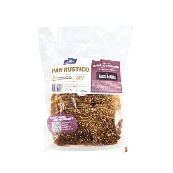 La Francia Seleccion pan rustico con masa madre zapallo y curcuma