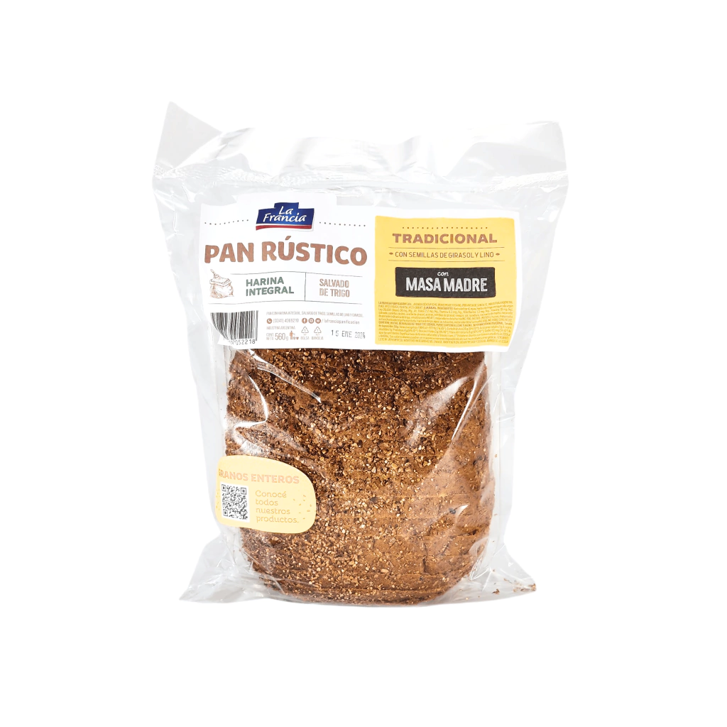 La Francia pan rustico con masa madre tradicional