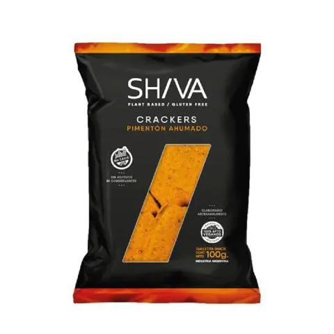 Shiva crackers pimentón ahumado sin tacc 100g