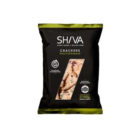 Shiva crackers mediterraneas sin tacc 100g