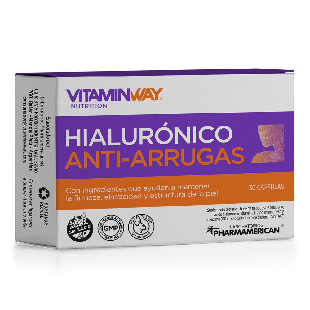 VITAMINWAY - ACIDO HIALURONICO ANTI-ARRUGAS X 30 CÁP