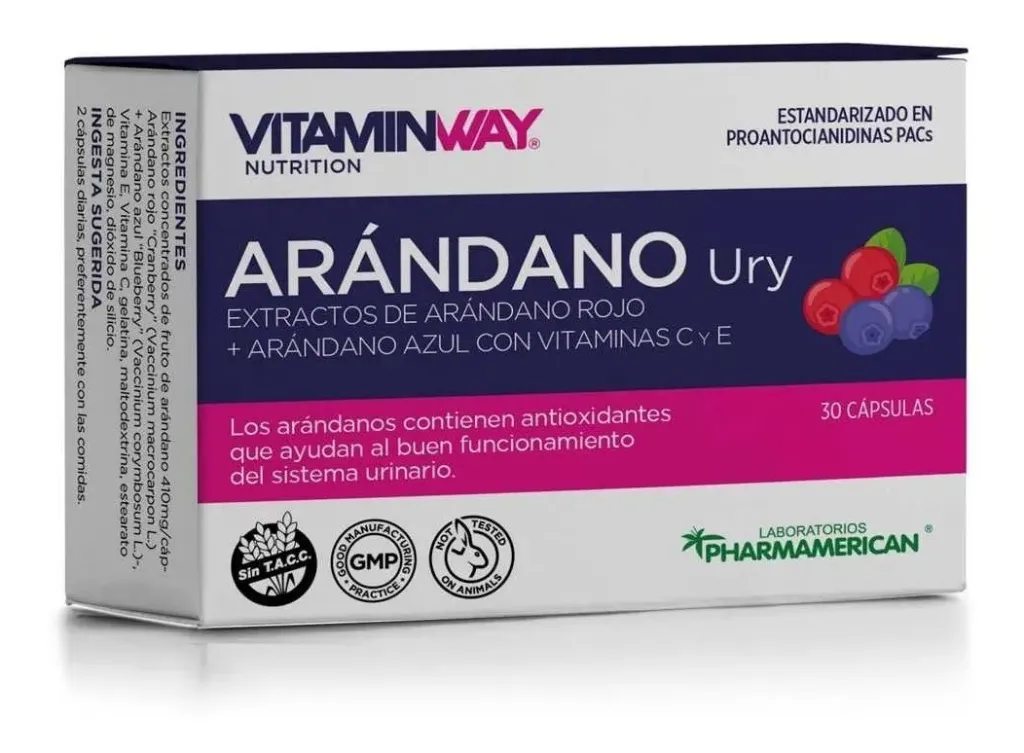 VITAMINWAY - ARANDANO URY X 30 CAP