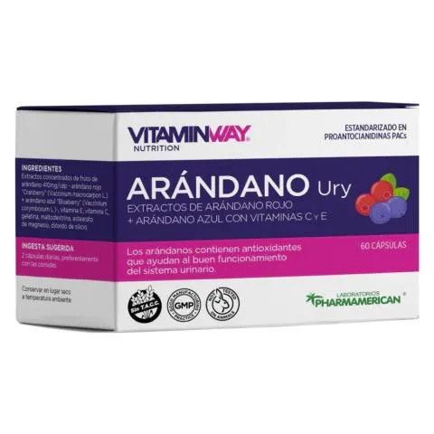VITAMINWAY - ARANDANO URY X 60 CAP