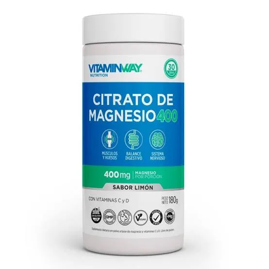 CITRATO DE MAGNESIO 400 (POLVO) POTE X180 GRS