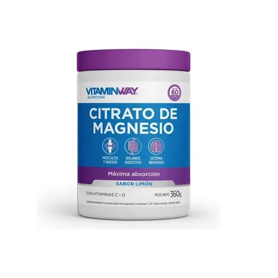 CITRATO DE MAGNESIO LIMON (POLVO) POTE X 360 GRS