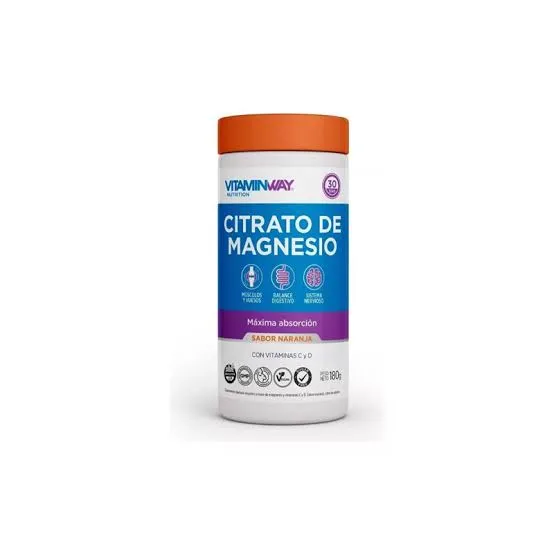 CITRATO DE MAGNESIO SABOR NARANJA (POLVO) POTE X180 GR