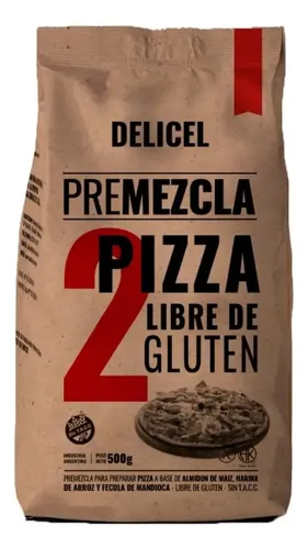 Delicel premezcla libre de gluten número 2 pizza