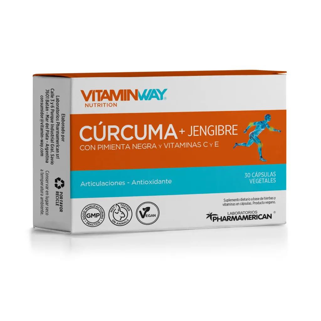 CÚRCUMA + JENGIBRE CON PIMIENTA NEGRA X 30 CÁP