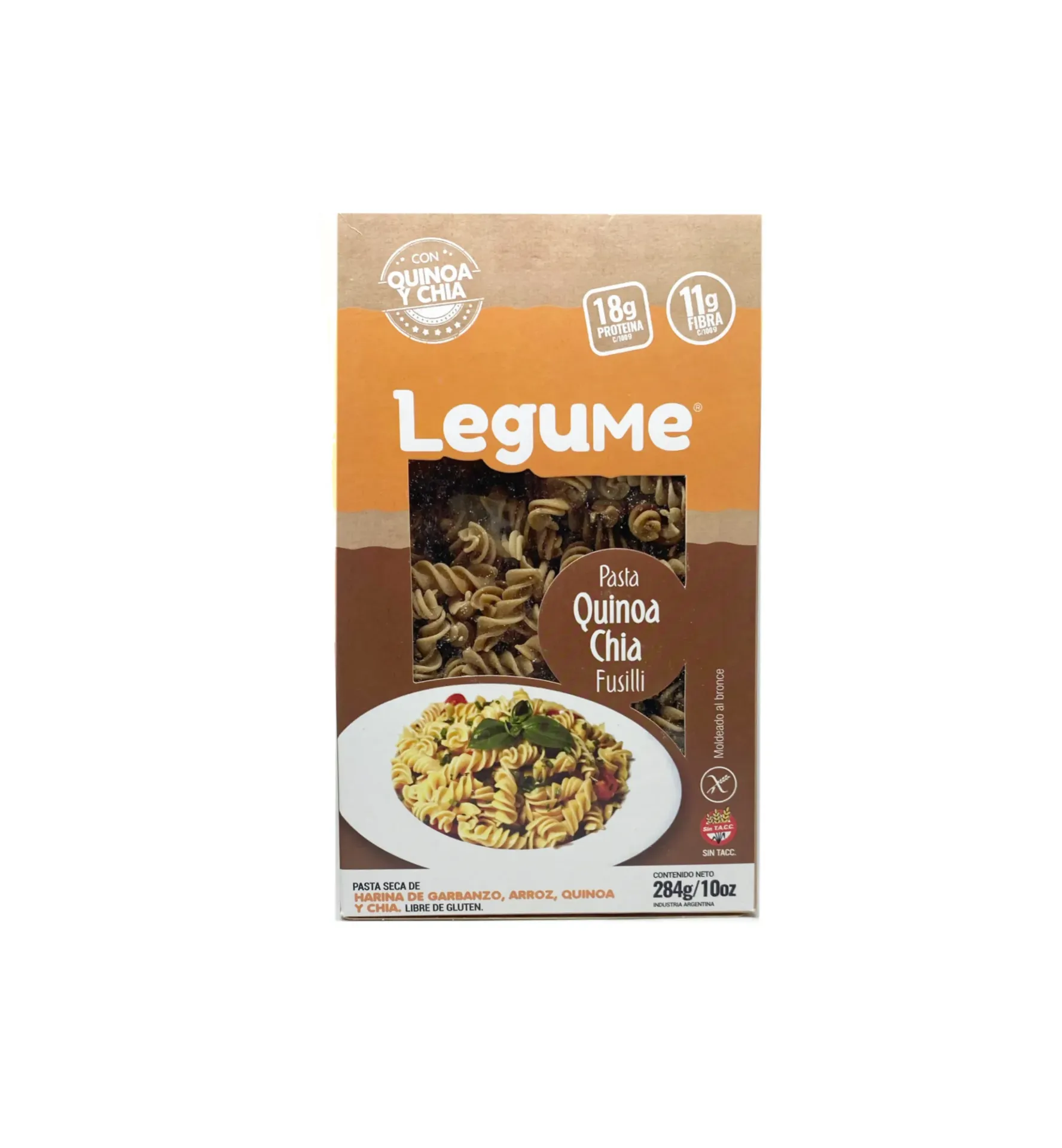 Legume pasta sin tacc quinoa y chia