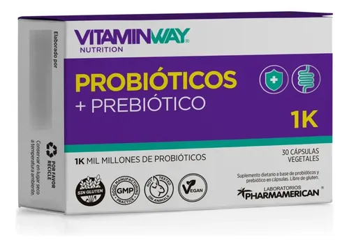 PROBIOTICOS + PREBIOTICOS 1K X 30 CAP.