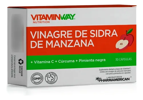 VINAGRE DE SIDRA DE MANZANA x 30 CAP