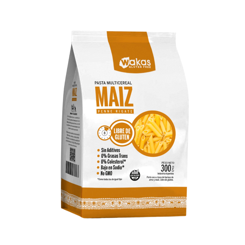 Wakas pasta multi cereal sin tacc maiz