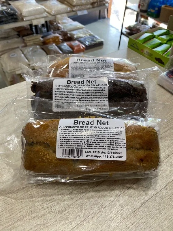 Bread Net budín integral sin azucar frutos rojos