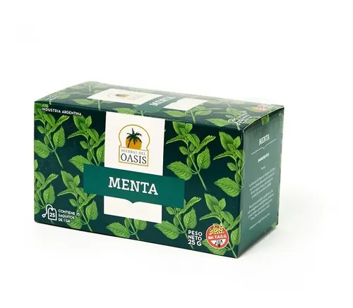Oasis infusiones x 25 Menta (Digestiva, descongestiva y muy aromática)