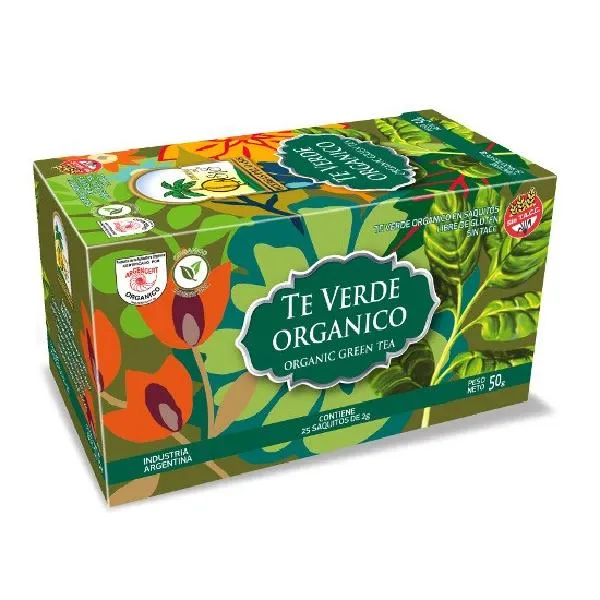 Oasis infusiones x 25 Té Verde Orgánico (Antioxidante, ayuda a regular el colesterol. Adelgazante natural)