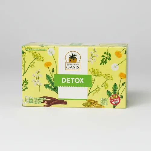 Oasis infusiones x 25 Té Detox (Depurativa, alivia síntomas de pesadez y malestar digestivo)